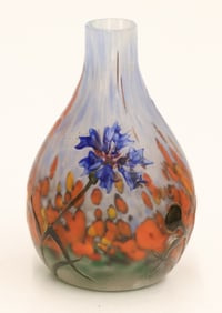 Legras Miniature End of Day Cameo Glass Vase