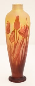 Galle French Cameo Glass Tulip Vase