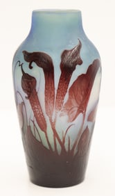 Galle French Cameo Glass Art Nouveau Vase
