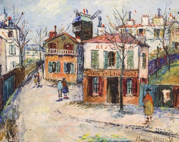 Manner of Maurice Utrillo ''Untitled'' (Montmartre) Oil