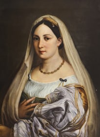 Italian School 18th Cent. ''La Velata'' (Portrait) Oil