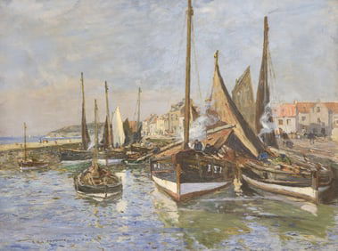 Robert McGown Coventry ''Pittenweem Harbour'' Oil