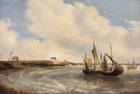 Thomas Luny ''Broadstairs Harbour'' Oil