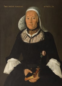 Hans Jakob Brunschweiler ''Anna Marina Schaefer'' 1782 Oil