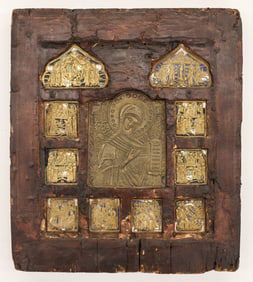 Antique Russian Mother of God of the Passion Icon