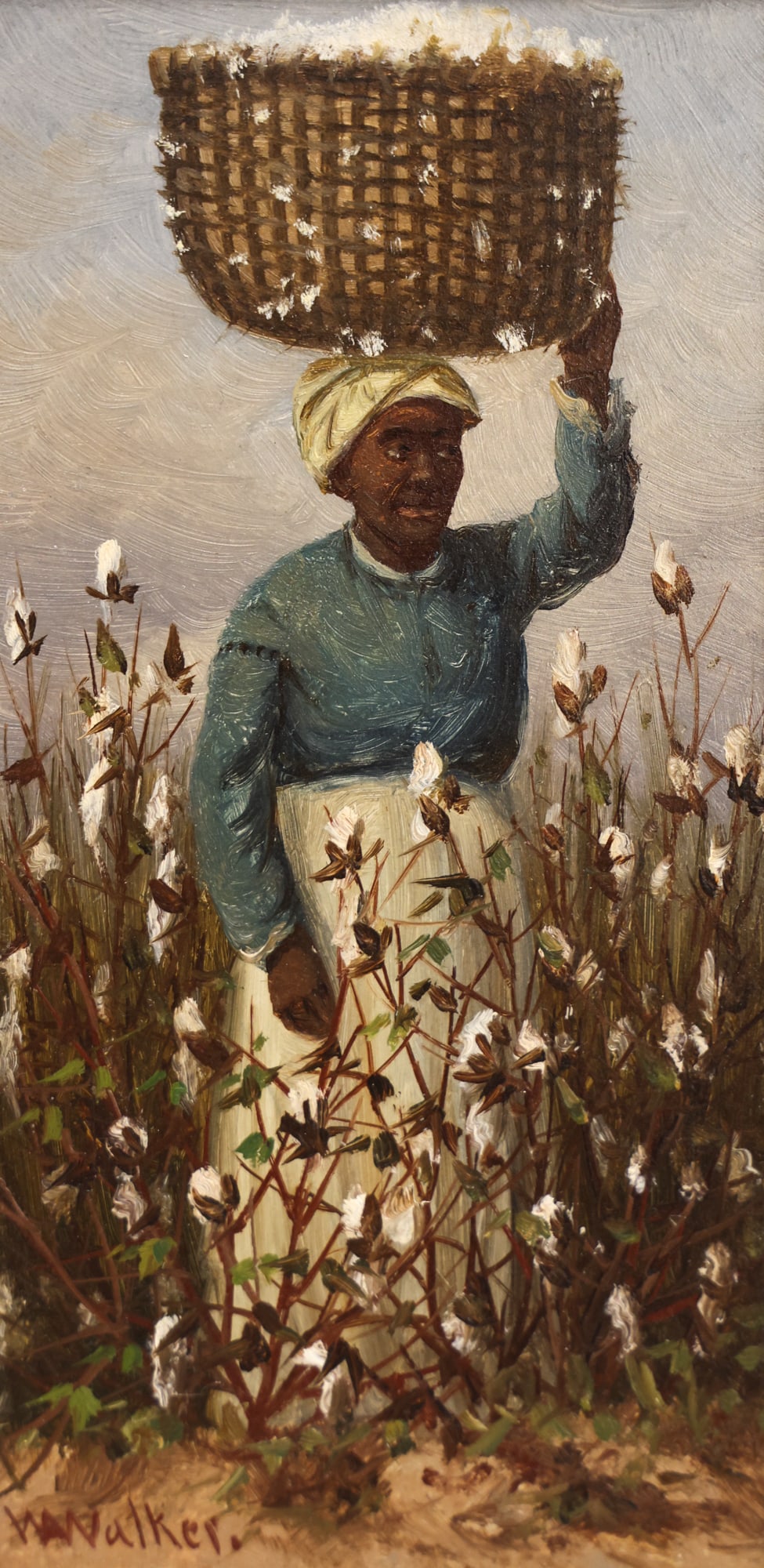 William Aiken Walker ''Cotton Picker'' (Female) Oil (1 of 2)