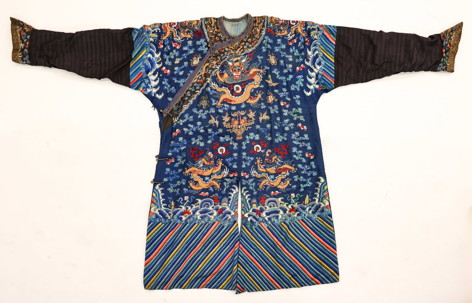 Chinese Silk Embroidered Imperial Dragon Robe (1 of 5)