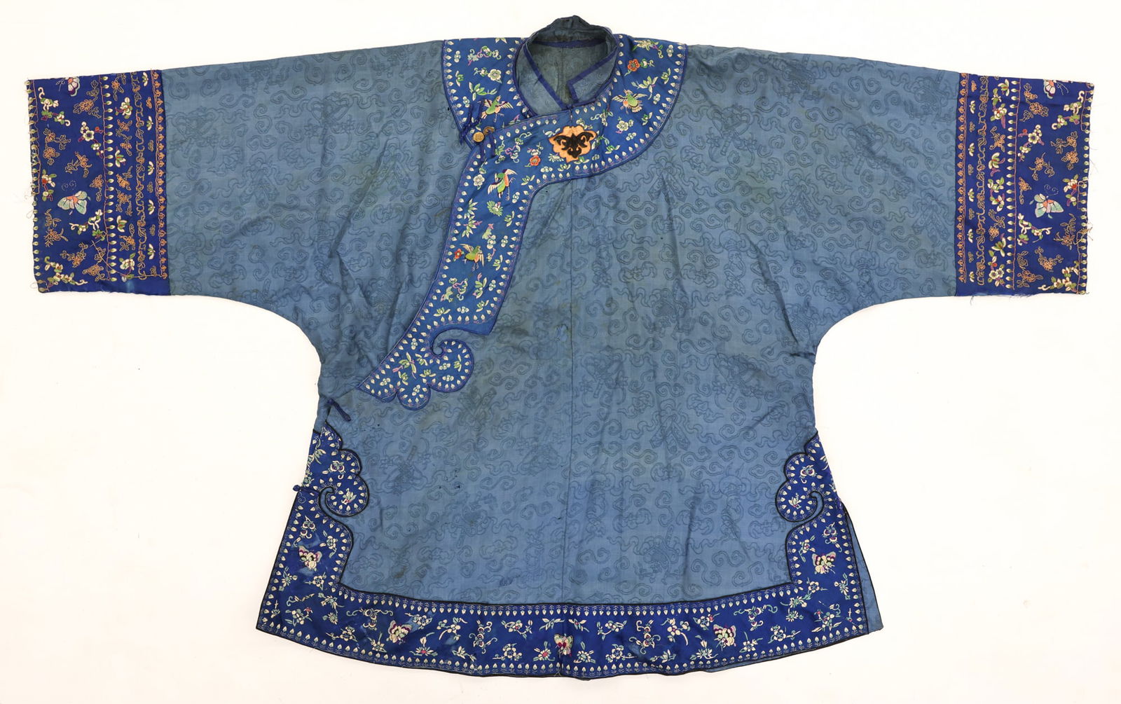 Chinese Silk Embroidered Mandarin Robe (1 of 3)