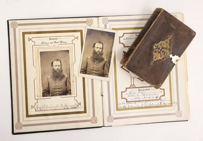US Civil War Military History & Bible of ID'ed Soldier