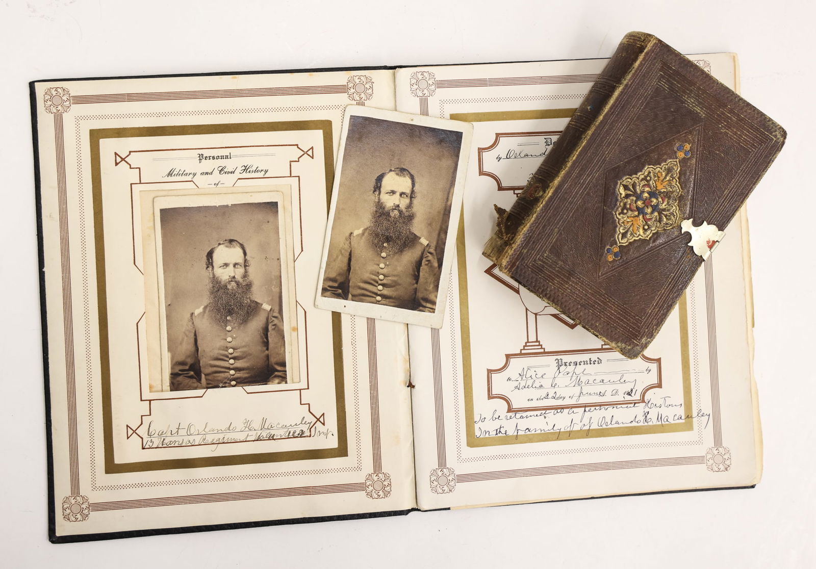 US Civil War Military History & Bible of ID'ed Soldier (1 of 3)