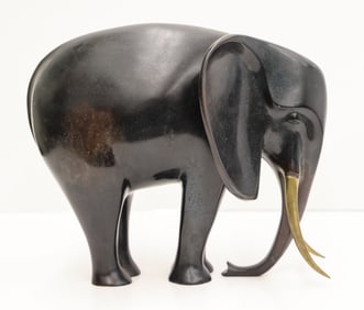 Loet Vanderveen ''Elephant'' Bronze Sculpture