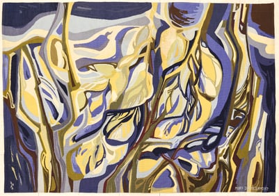 Mary Dambiermont ''November'' Wool Tapestry