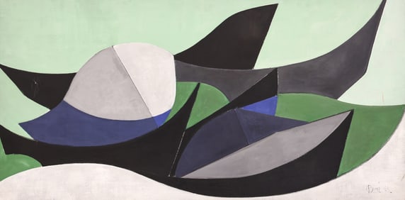 Daniele Perre ''Les Enlises'' 1973 Oil
