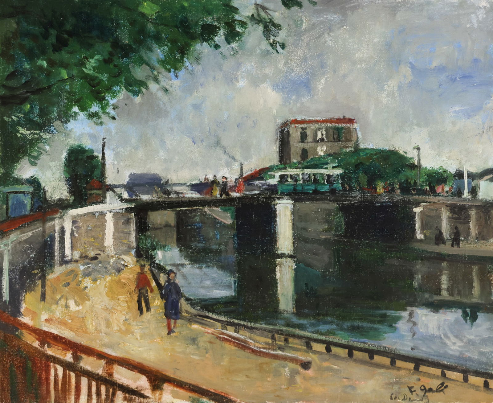 Francois Gall ''Saint Denis'' Oil (1 of 2)