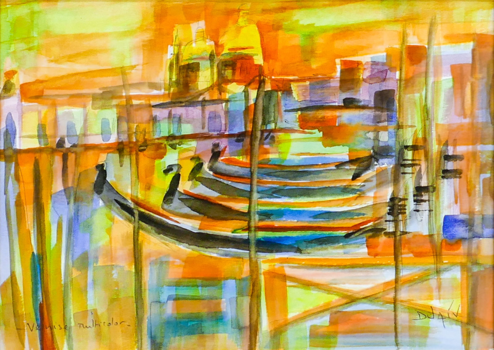 Duaiv ''Venise Multicolor'' Watercolor (1 of 2)