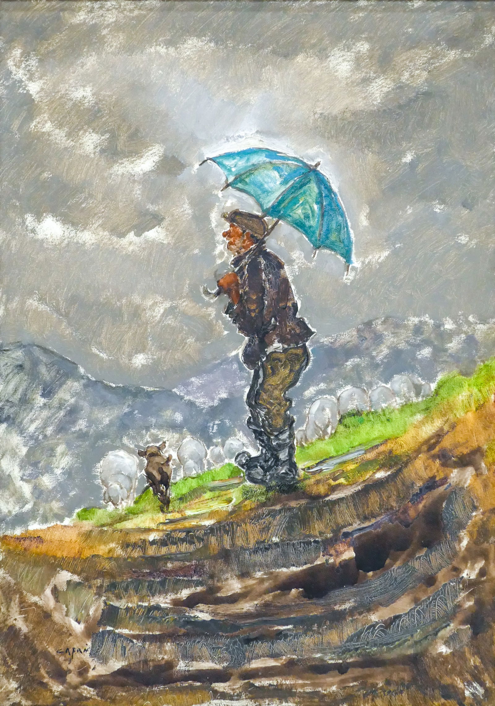 Pablo Matania (brazil,argentina,b 1936) Oil Painting