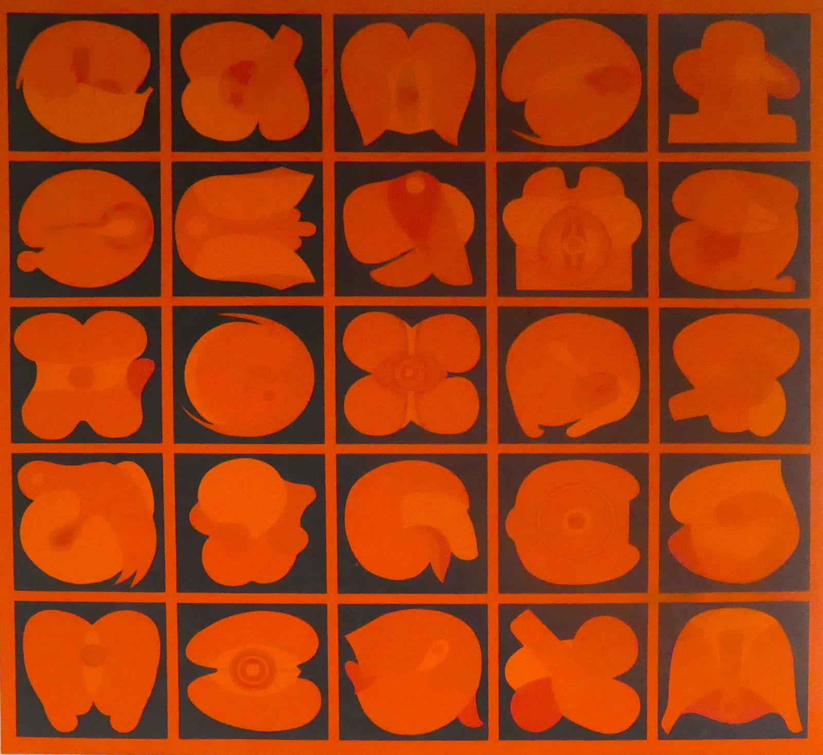 Takeshi Kawashima Silkscreen Print: Takeshi Kawashima (b. 1930 Japanese) Silkscreen Print on Paper 20''x20'' Image 29''x28'' Framed. Pencil signed in lower right corner and numbered 50 of 80. Not examined outside of framing. From the es