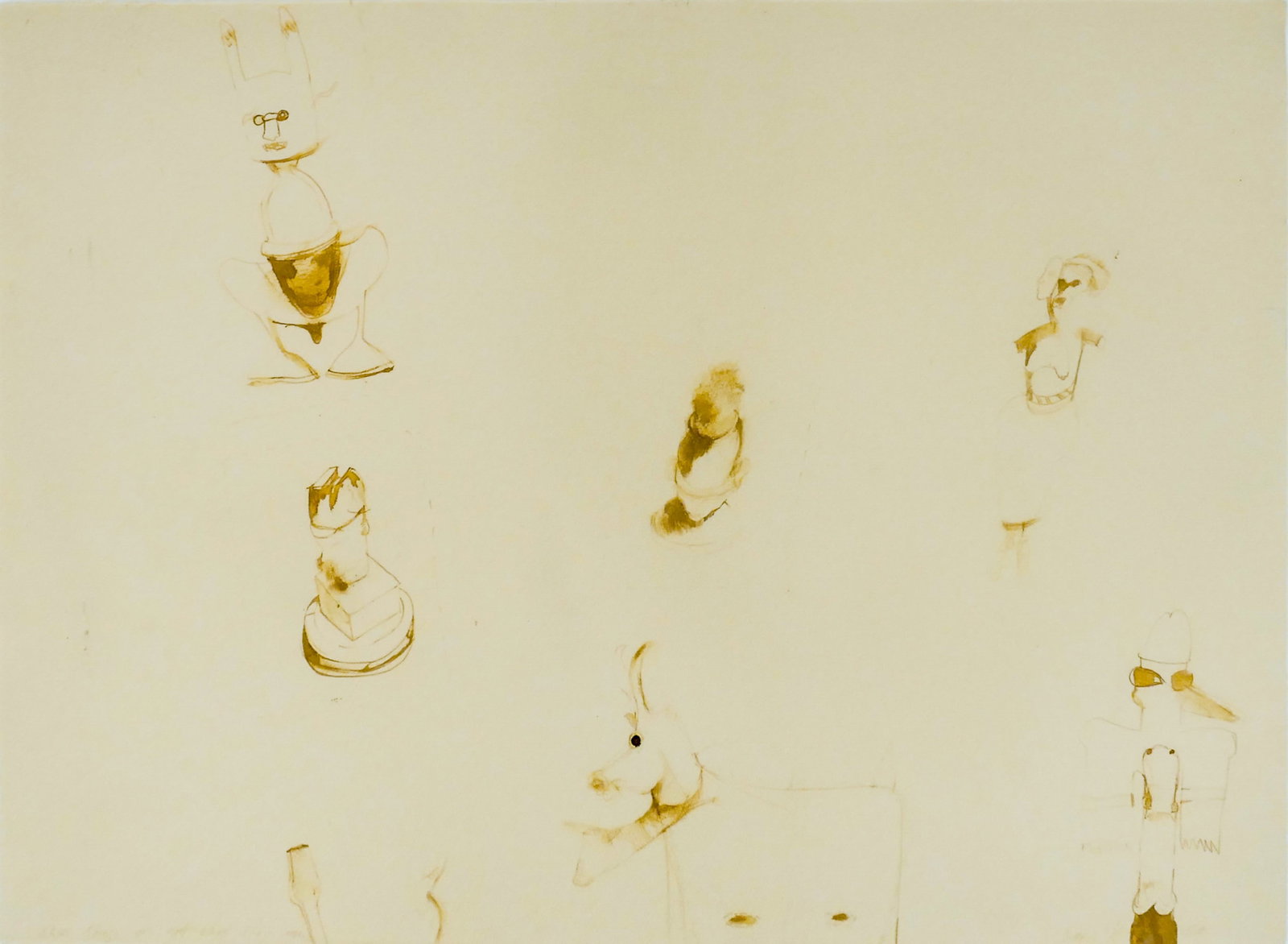 'When Things Are Not What They Seem'' 1985 Watercolor (1 of 2)