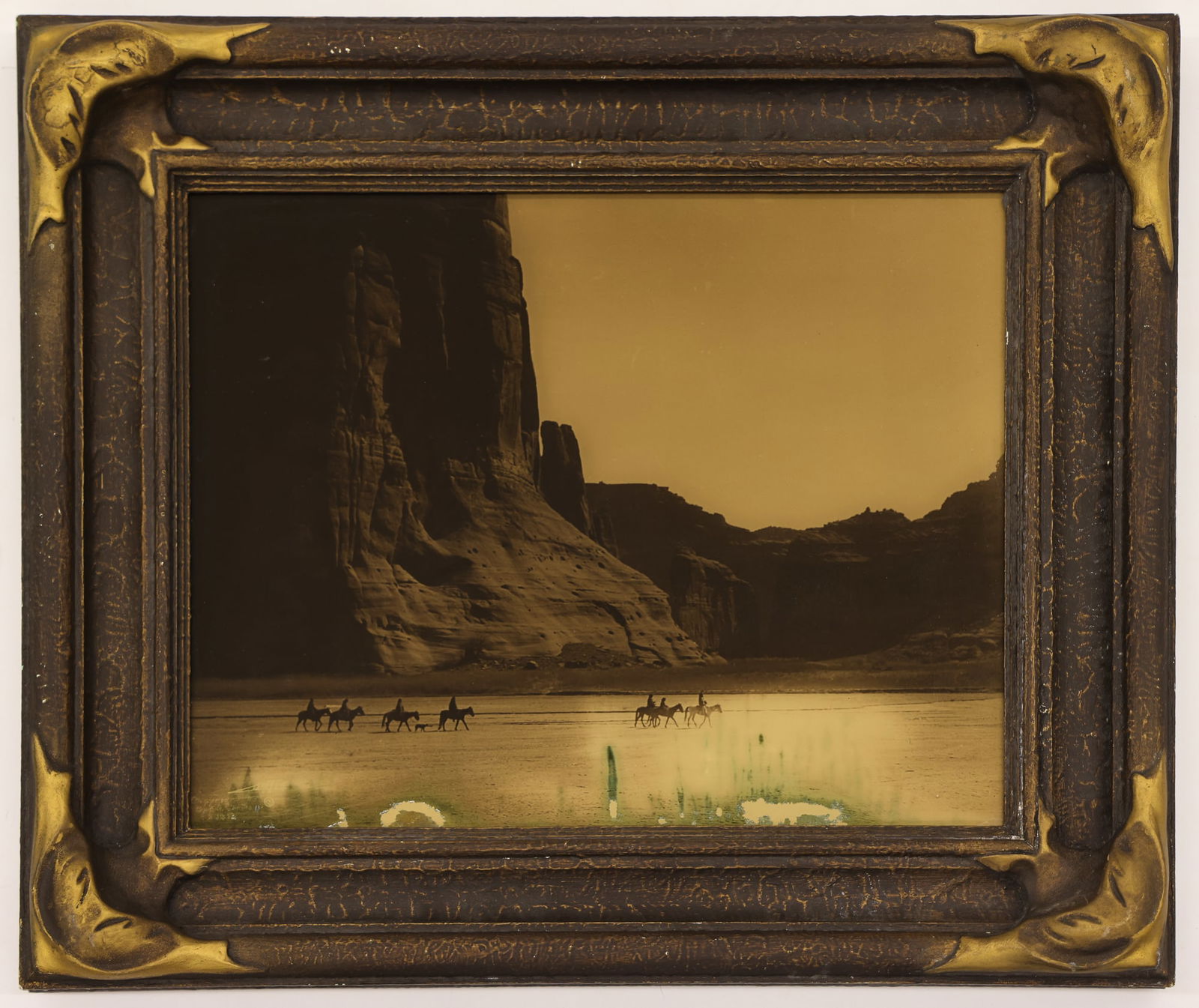 Edward Curtis "Canyon de Chelly" 1904 Orotone Photograph (1 of 2)