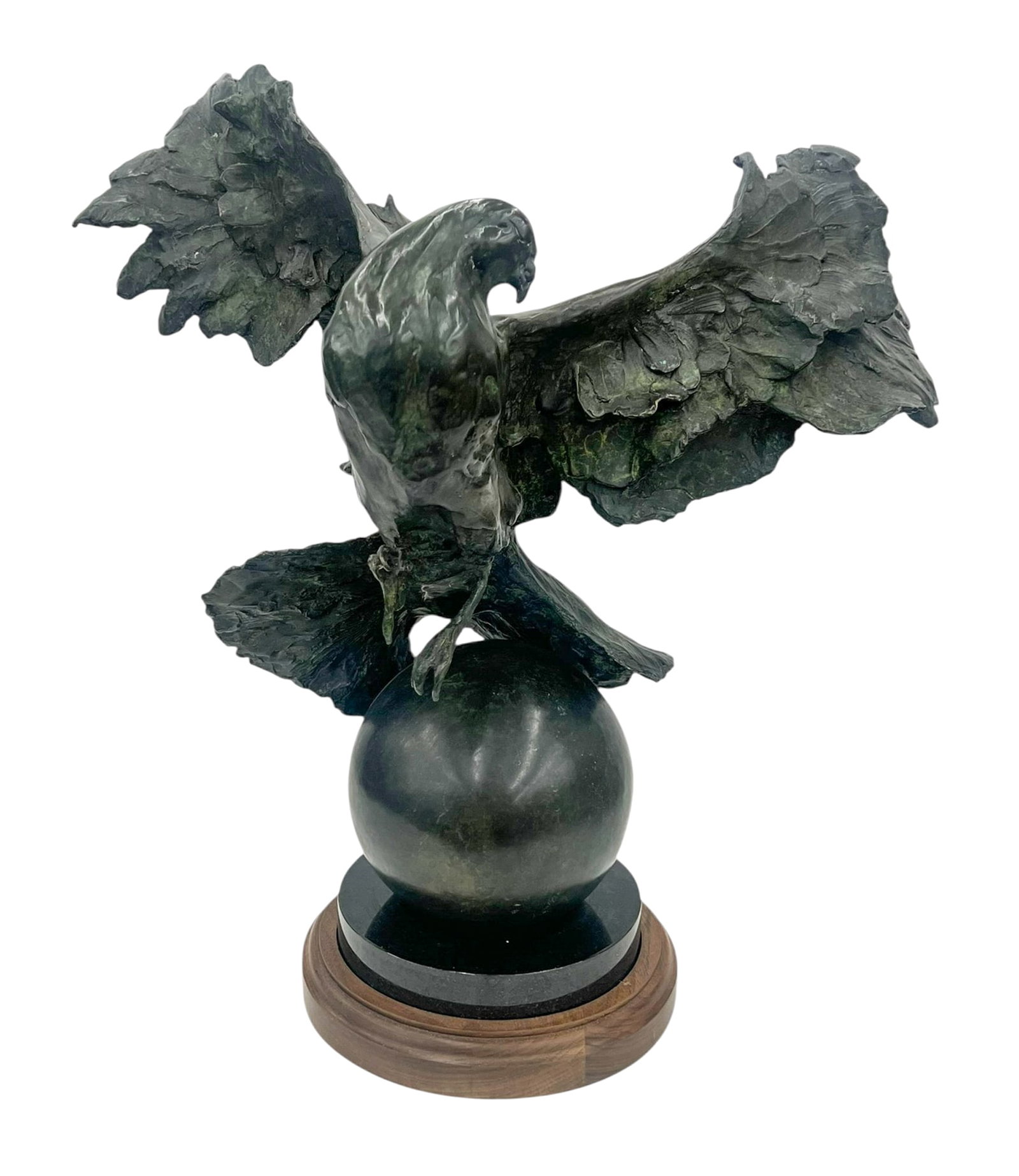 Sandy Scott "Dove on Sphere" 1998 Bronze Sculpture (1 of 3)