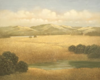 Donna McGinnis "Wednesday" (Landscape) Large Oil on Canvas
