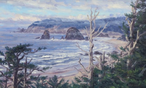 Randy Van Beek "Canon Beach" 1997 Oil on Canvas