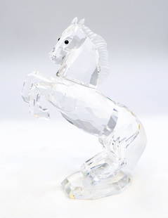 Swarovski Crystal "White Stallion" 4": Swarovski Crystal "White Stallion" 4". Catalog #7612NR000001. Includes original box.