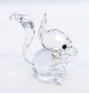 Swarovski Crystal "Squirrel w/ Nut" 1.5": Swarovski Crystal "Squirrel w/ Nut" 1.5". Catalog #11871. Includes original box.