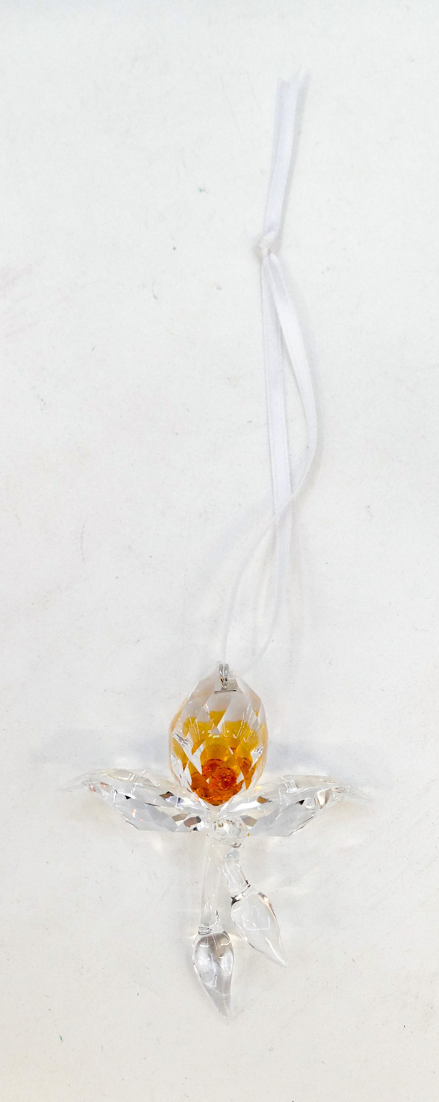 Swarovski Crystal "African Orchid Ornament" 1": Swarovski Crystal "African Orchid Ornament" 1". Catalog #5301554. Includes original box.