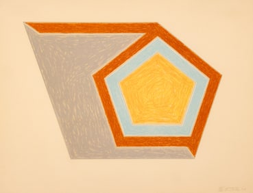 Frank Stella "Ossipee" (Eccentric Polygons) 1974 Lithograph