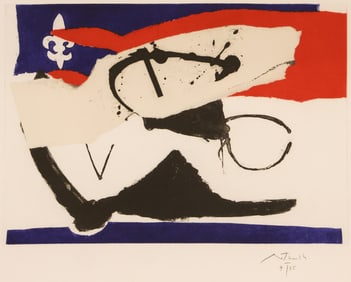 Robert Motherwell "French Revolution Bicentennial" (Plate V) 1987-88 Aquatint