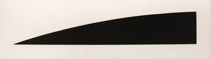 Ellsworth Kelly "Large Black Curve" (Axsom 102) 1974 Screenprint