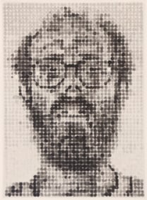Chuck Close "Self-Portrait" 1992 Aquatint