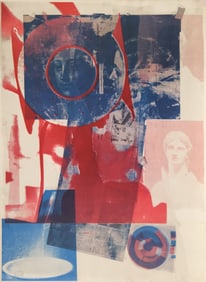Robert Rauschenberg "Local Quarry One" 1968 Offset Lithograph