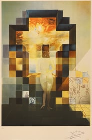 Salvador Dali "Lincoln in Dalivision" 1977 Photolithograph with Etching