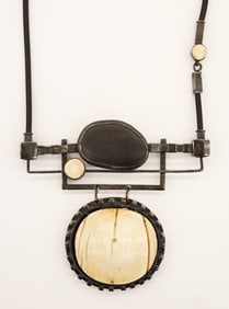 Ramona Solberg "Ekalaitom" Sterling Silver Art Necklace