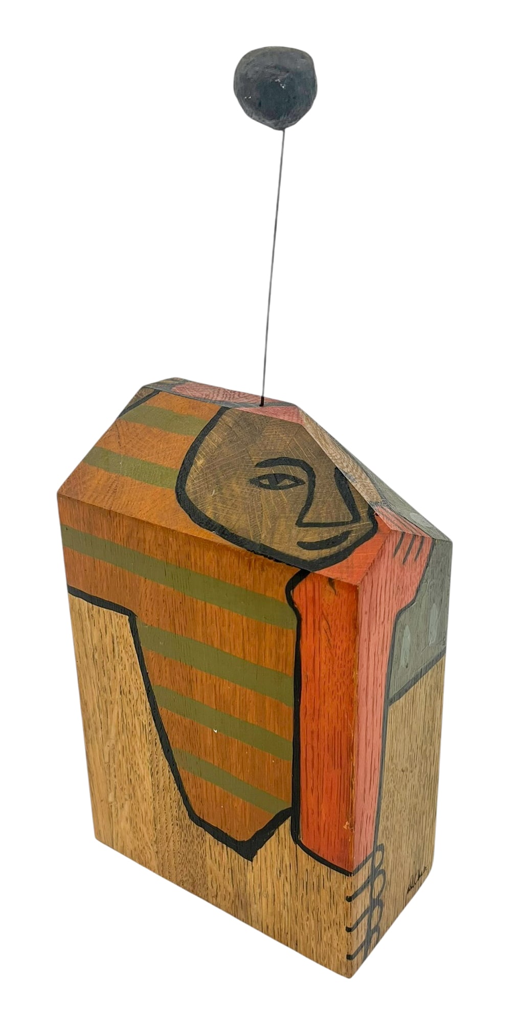 Doris Totten Chase "Thinking" 1966 Mixed Media Sculpture (1 of 3)