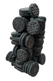 Manner of James Gilhooly "Oreo and Cracker Tower" Bronze Sculpture