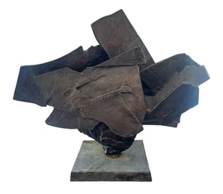 Paul Soldner ''Untitled'' (Vessel) Bronze Sculpture