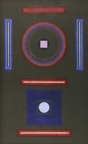 Leo Kenney "Formation: Portrait" 1967 Gouache on Paper