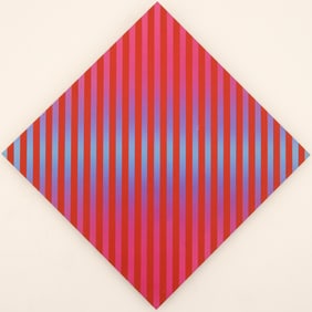 Francis Celentano "Diamond Optic" 1969 Acrylic on Board