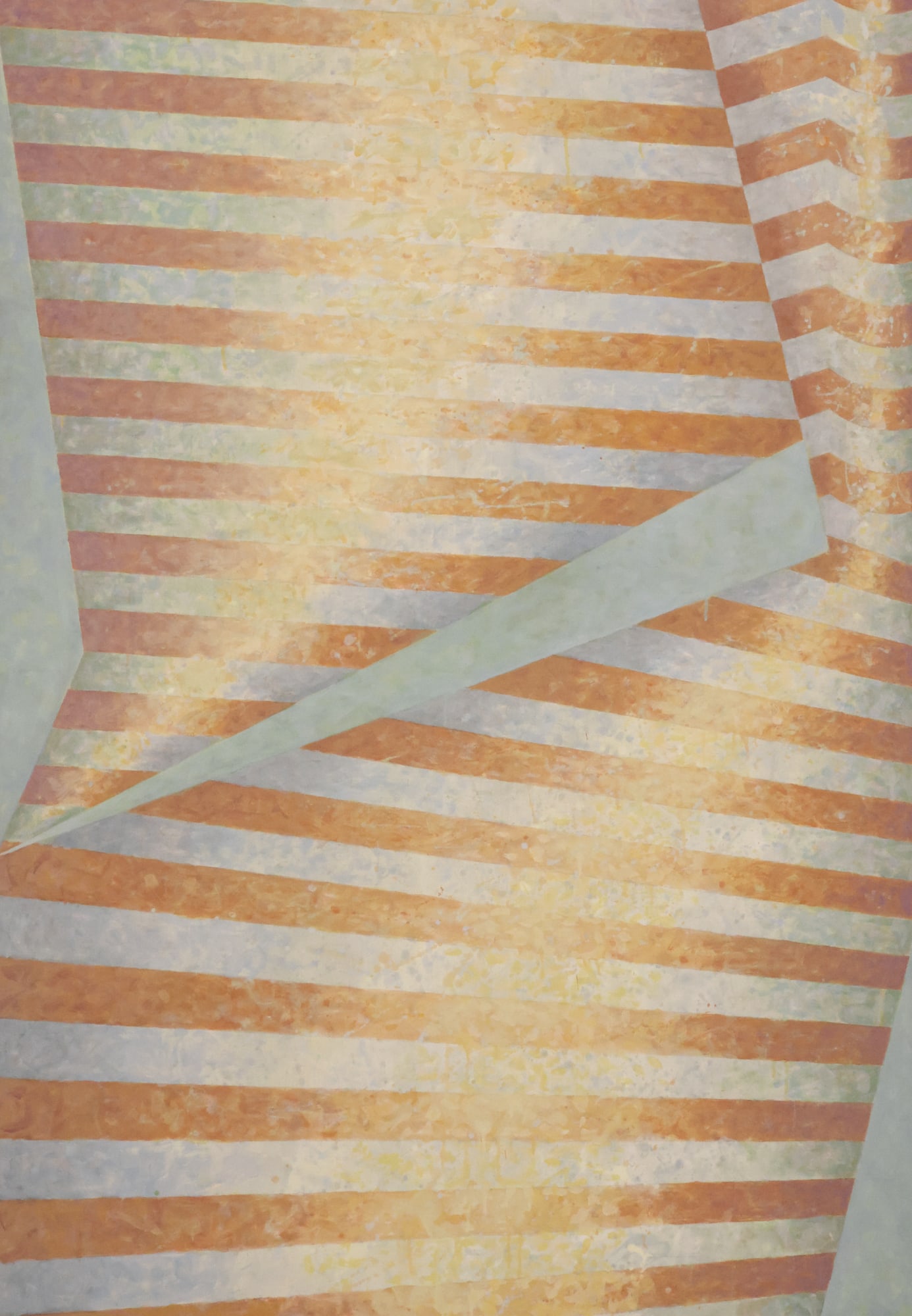 Paul Heald "Fold and Beyond" 1984 Large Acrylic on Linen (1 of 4)