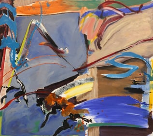 William Turner "Summer Painting" 1984 Large Oil on Canvas