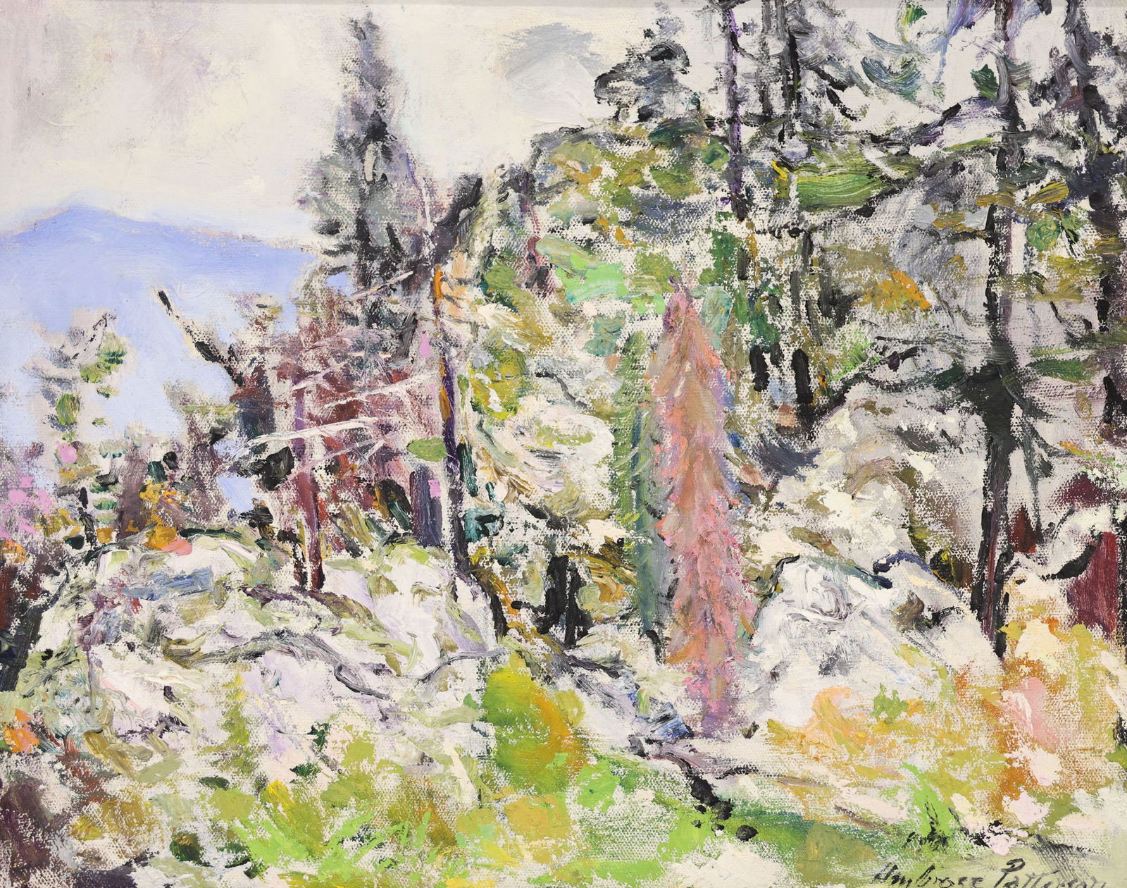 Ambrose Patterson "Untitled" (Landscape) Oil on Canvas (1 of 3)