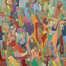 Claude Utley "Saturday of the Western Disciples" 1997 Oil on Canvas