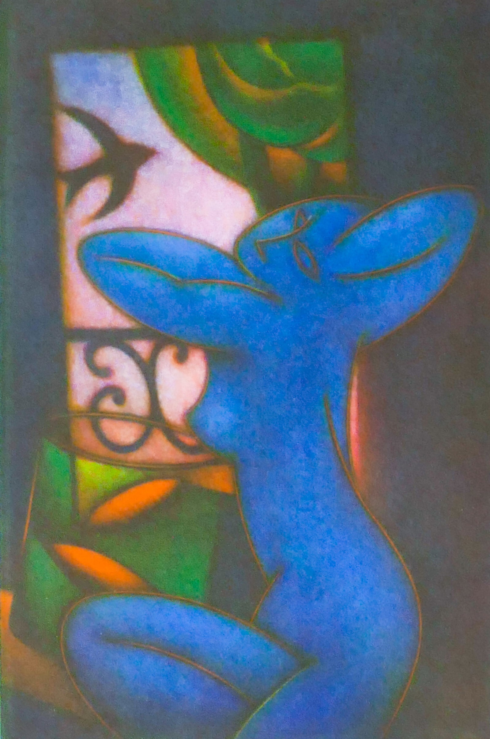 Illegibly Signed "L'hirondelle (Swallow)" 20th Cent. Aquatint (1 of 2)