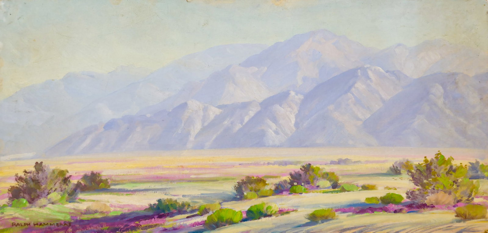 Ralph Hammeras "Mountain Landscape" Oil on Canvas Board (1 of 2)