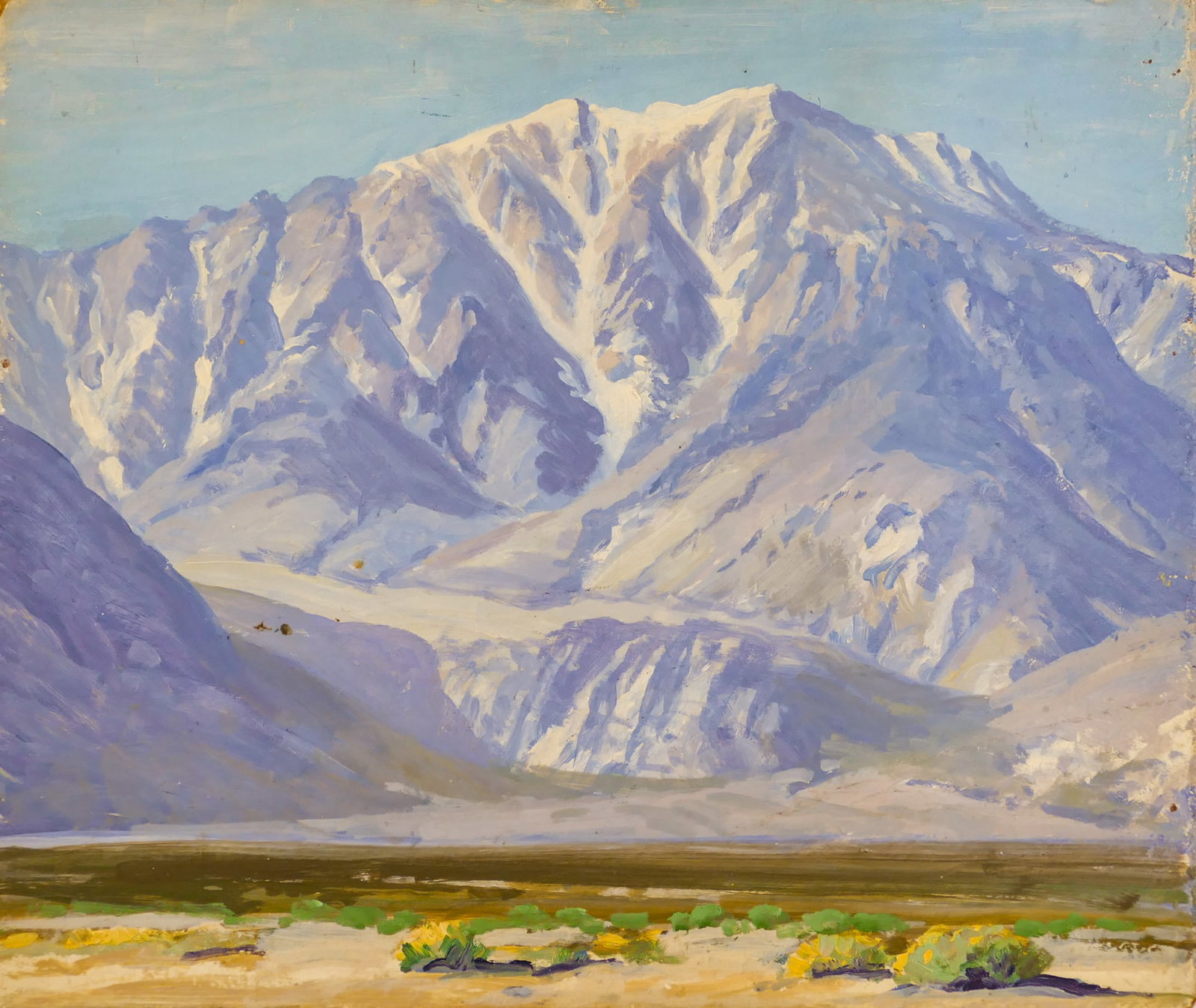 Ralph Hammeras "Mountain Face" Oil on Board (1 of 2)