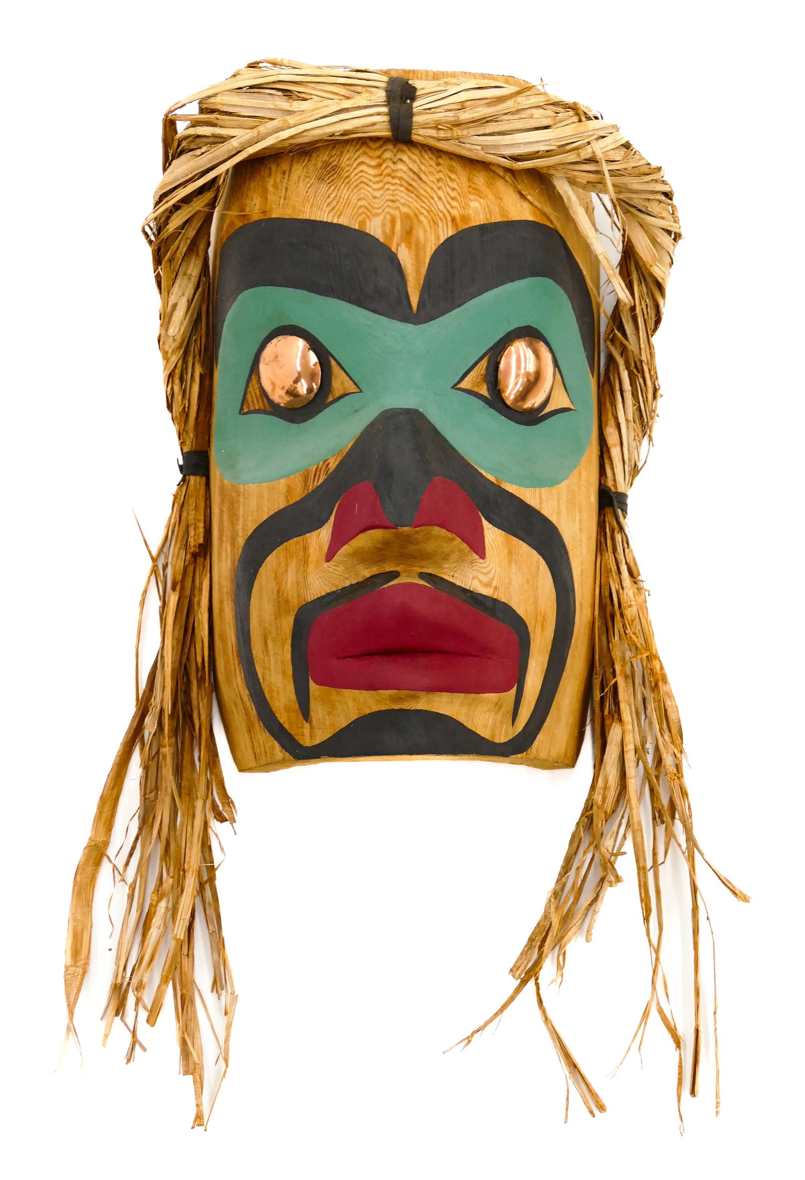 Carl Simeon "Portrait Speaker" Painted Cedar Mask (1 of 6)