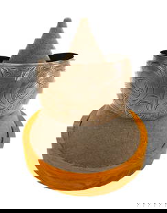 Antique Haida Silver Sea Bear Cuff Bracelet: Antique Haida Silver Sea Bear Cuff Bracelet 1.5"x2.75". Engraved formline sea bear motif with added clasp on verso. It weighs 24 grams. Overall excellent condition for its age. 19th century. Comes on